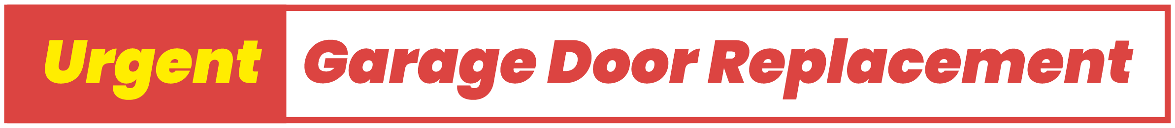 Broken garage door